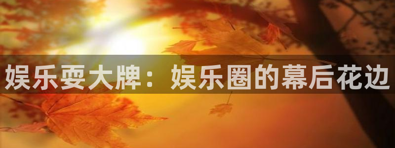 福建恒行机电股份公司：娱乐耍大牌：娱乐圈的幕后花边